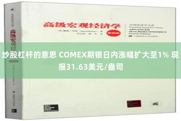 炒股杠杆的意思 COMEX期银日内涨幅扩大至1% 现报31.63美元/盎司